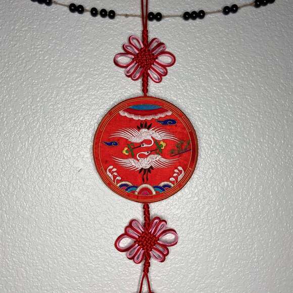 Chinese Lucky Red Knot Tassel Wall Decor - Picture 2 of 5
